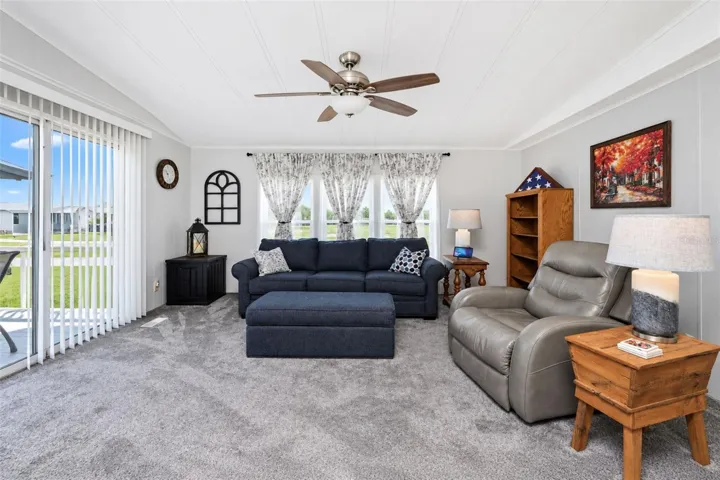 Sliding glass doors to the front deck let in plenty of natural light!