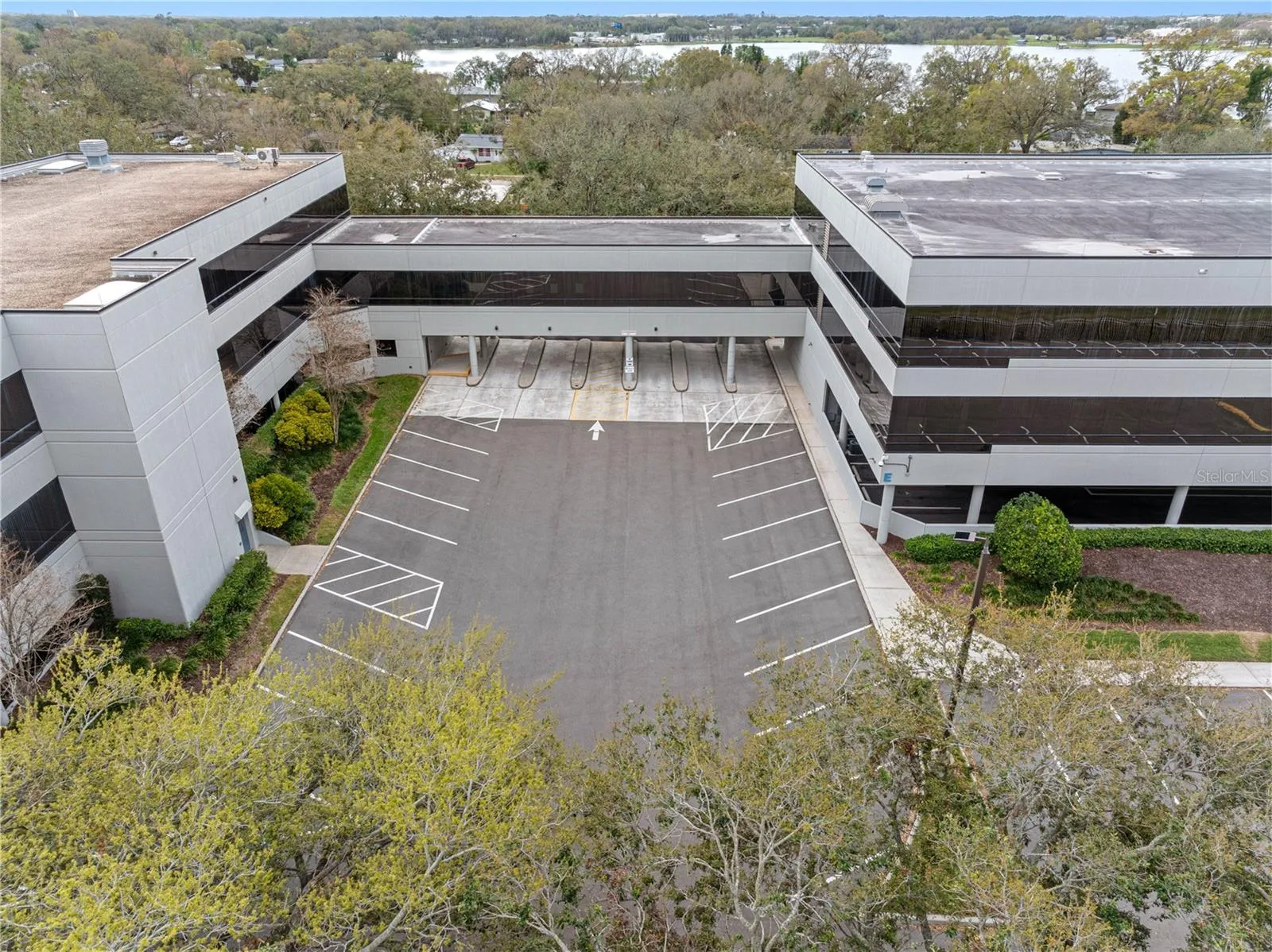 East ANnex (leased) and West Annex (on right) with common area break/lunch room bridging the two.