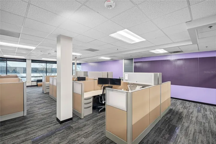 Multiple cubicle areas.
