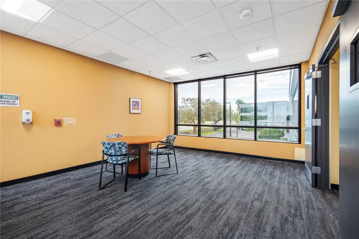 Stairwell lobby lounges.