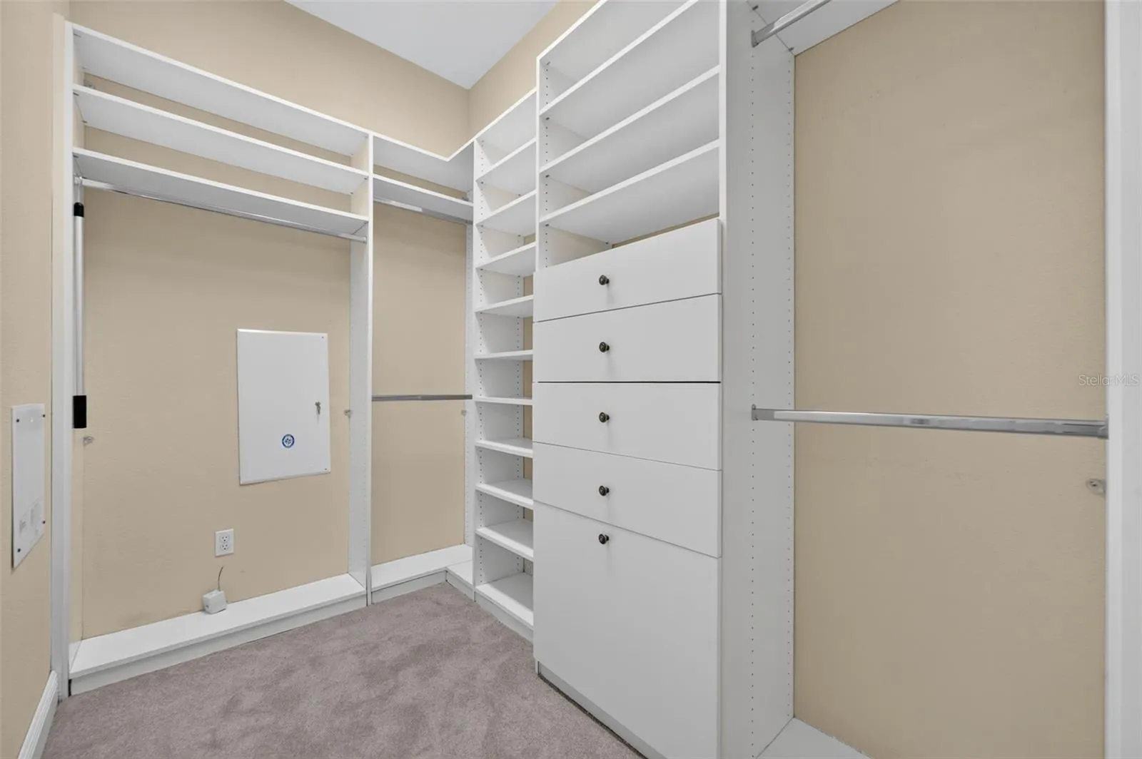 Primary walk-in closet