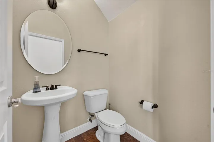 Half bath on first floor