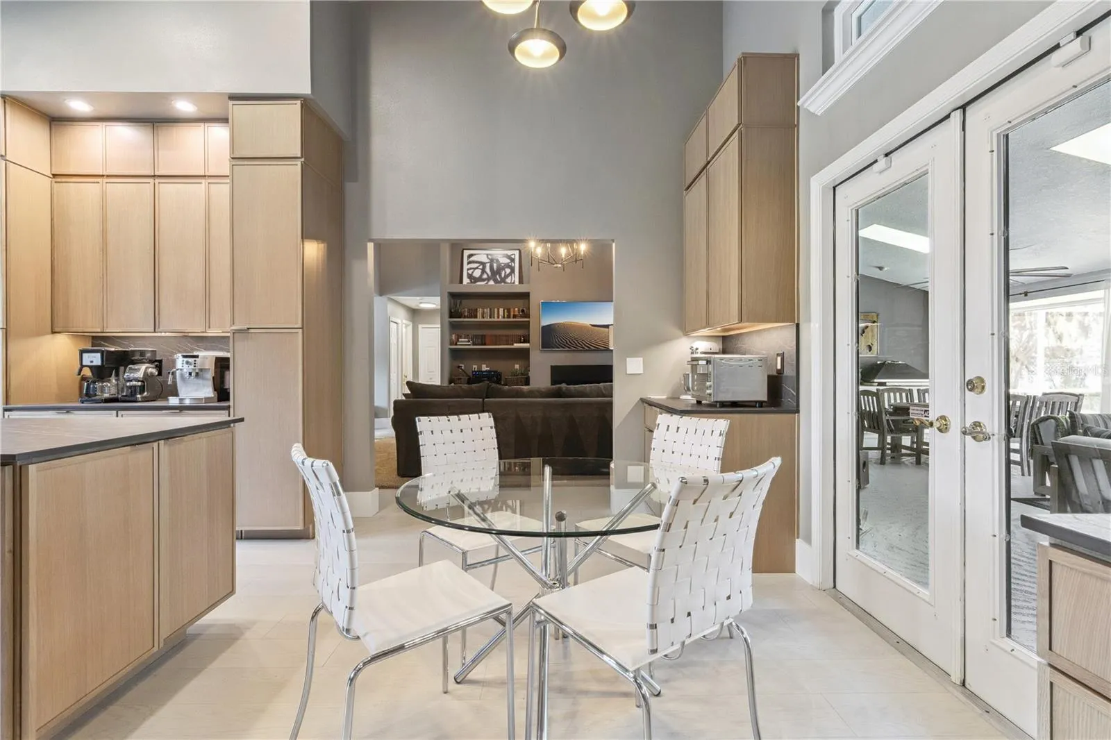 Breakfast Nook View into Family Room