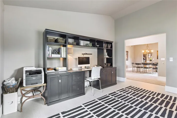 Office View into Dining Room