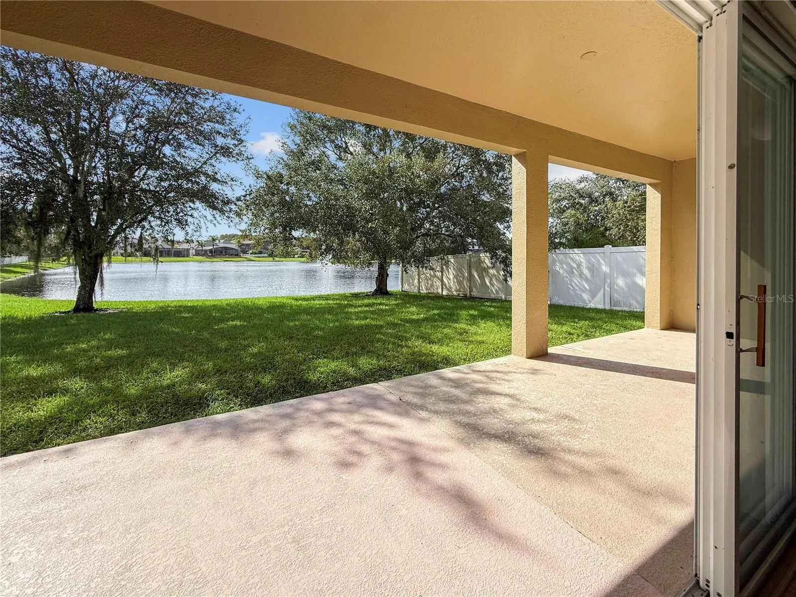 Large covered patio