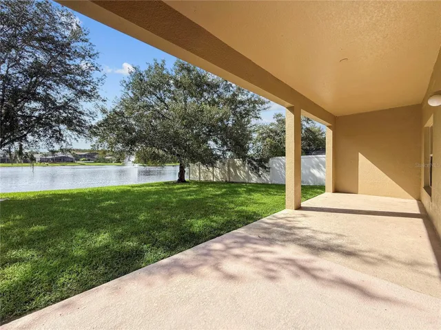 Covered rear patio