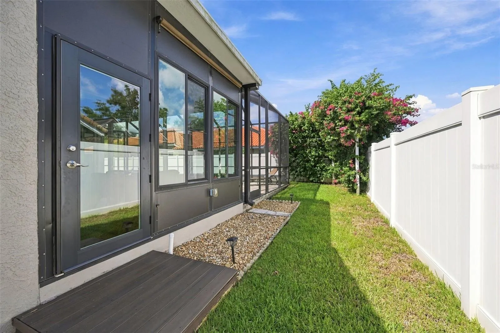 Entrance into sunroom