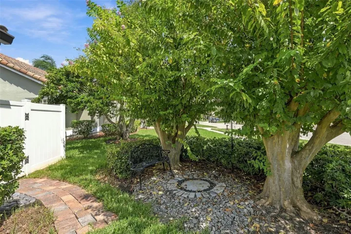 Fully fenced backyard with 2 gates