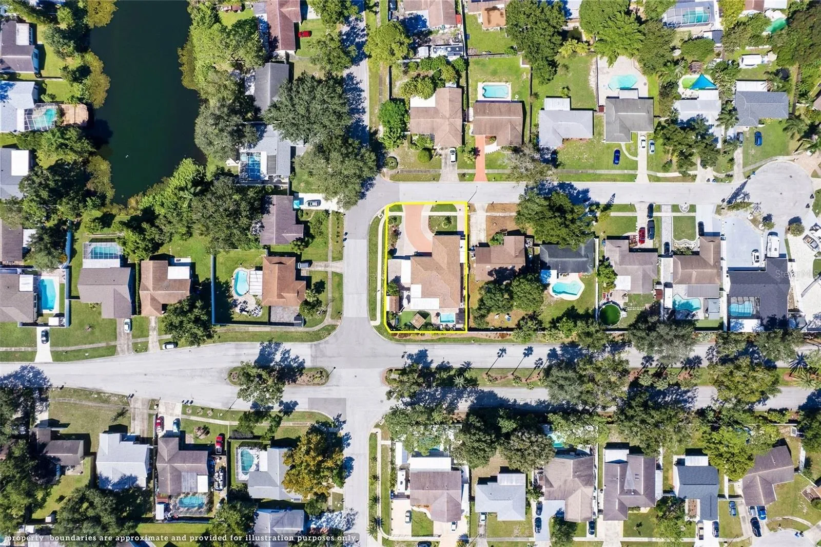Ariel neighborhood view