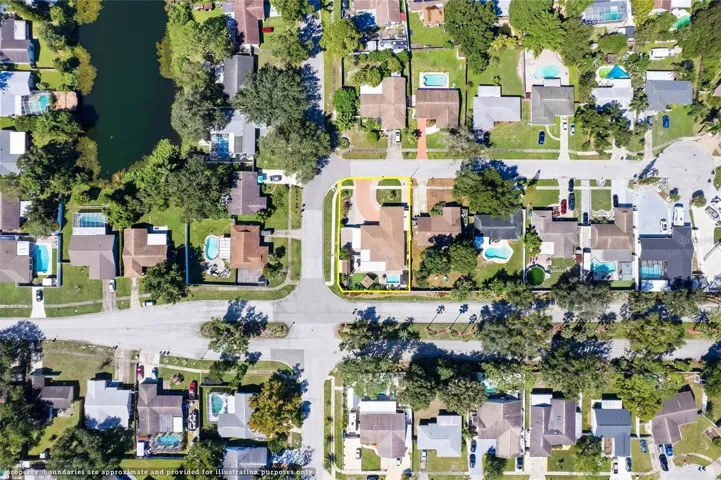 Ariel neighborhood view