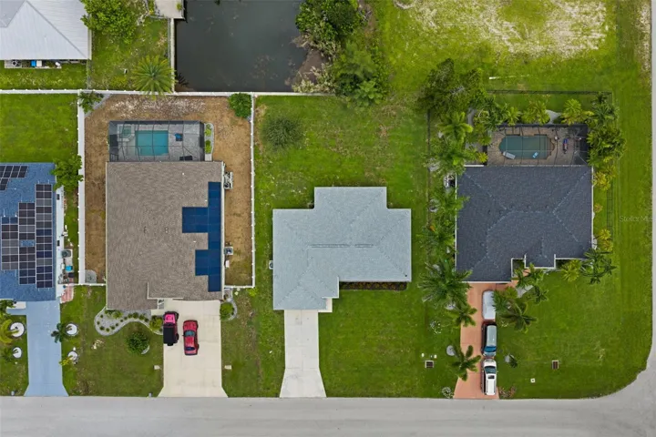 Straight down aerial view