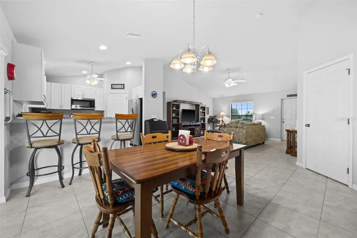 Dining room next to the kitchen