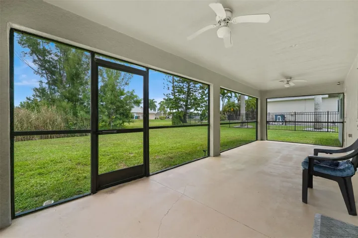 Large, covered, screened lanai for relaxing and watching nature