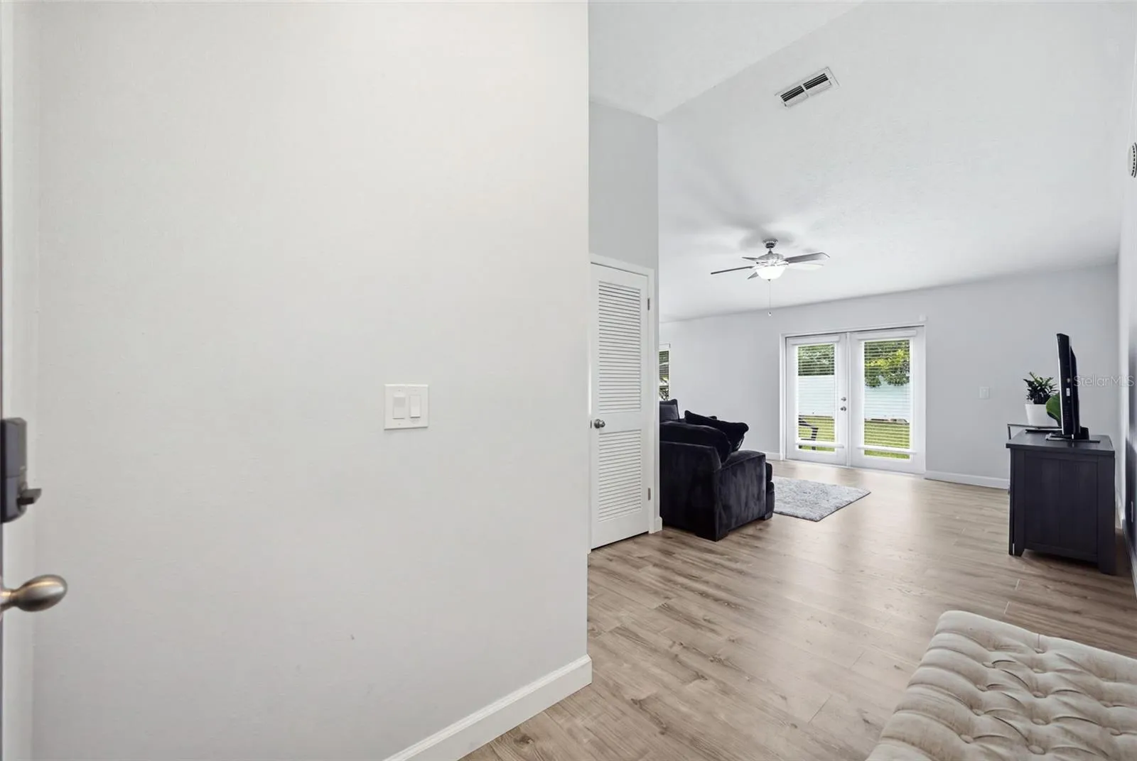 Entry way into open great room