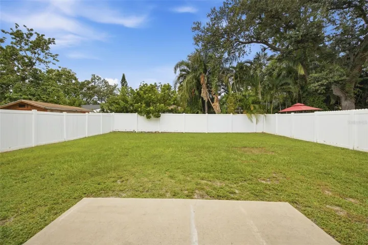 HUGE backyard ready for all your dreams &amp; ideas