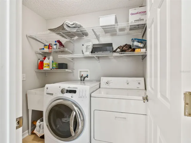 Laundry with garage access