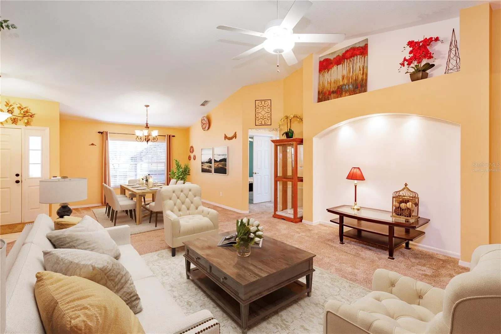 Virtually staged Great Room