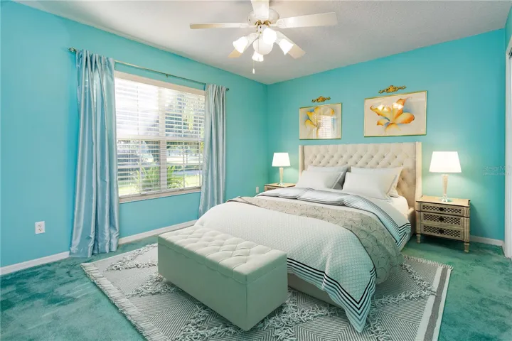 Virtually staged Bedroom 2