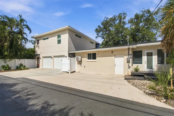 Parking Pad, Driveway, and Access to Garage