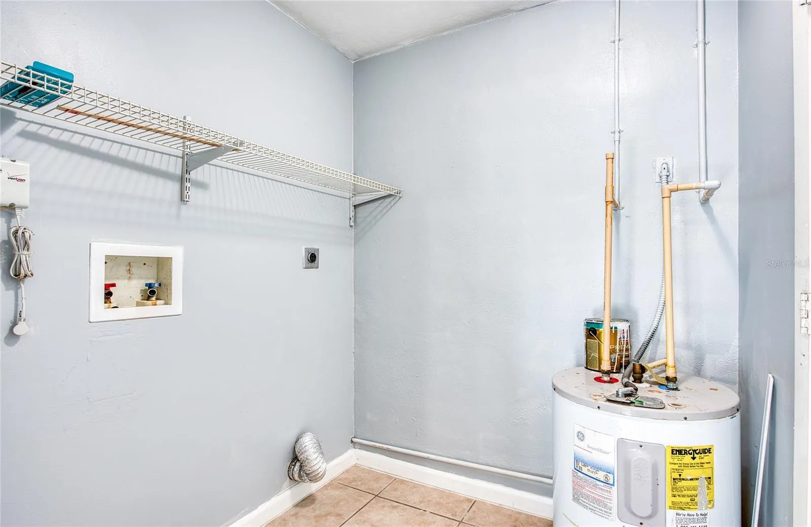 washer dryer hook up across from 1/2 bath