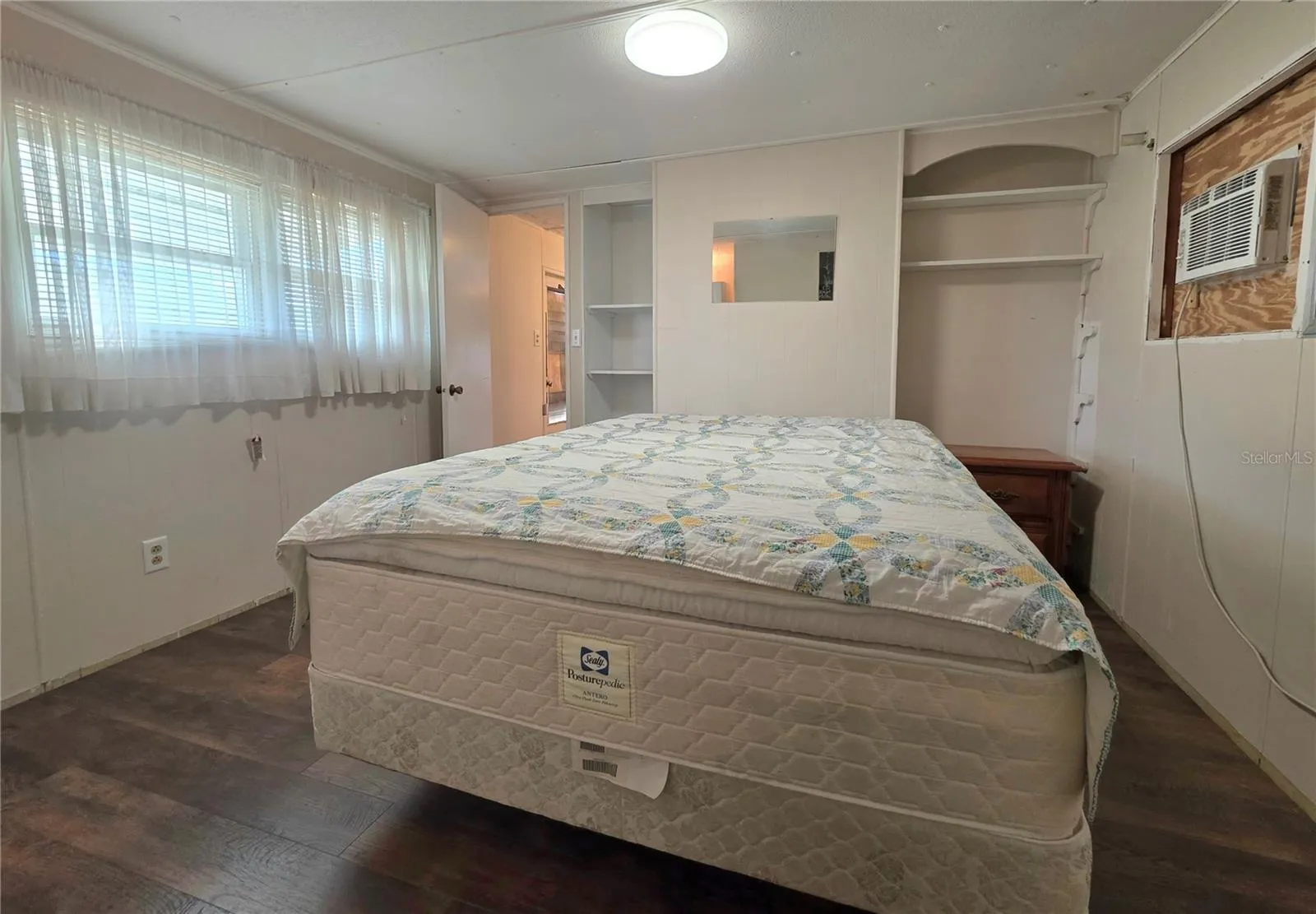 Bedroom with built-in features