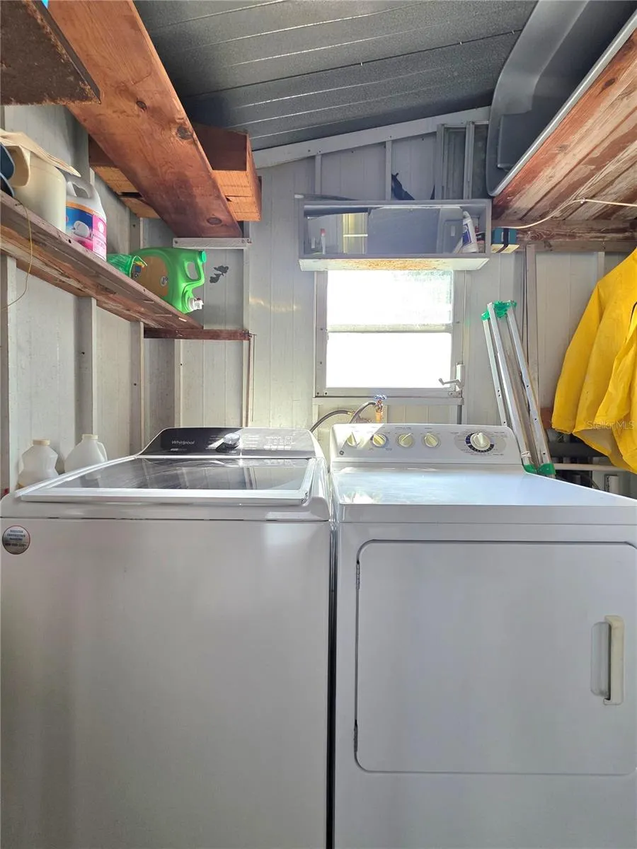 Washer &amp; dryer located in the attached utility room.
