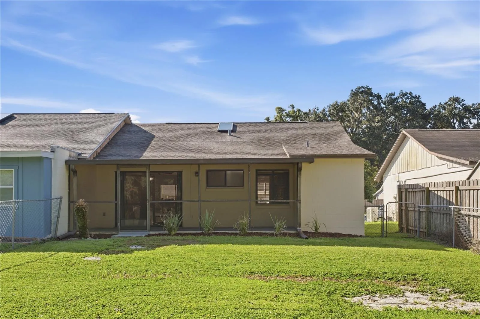 Rear of house