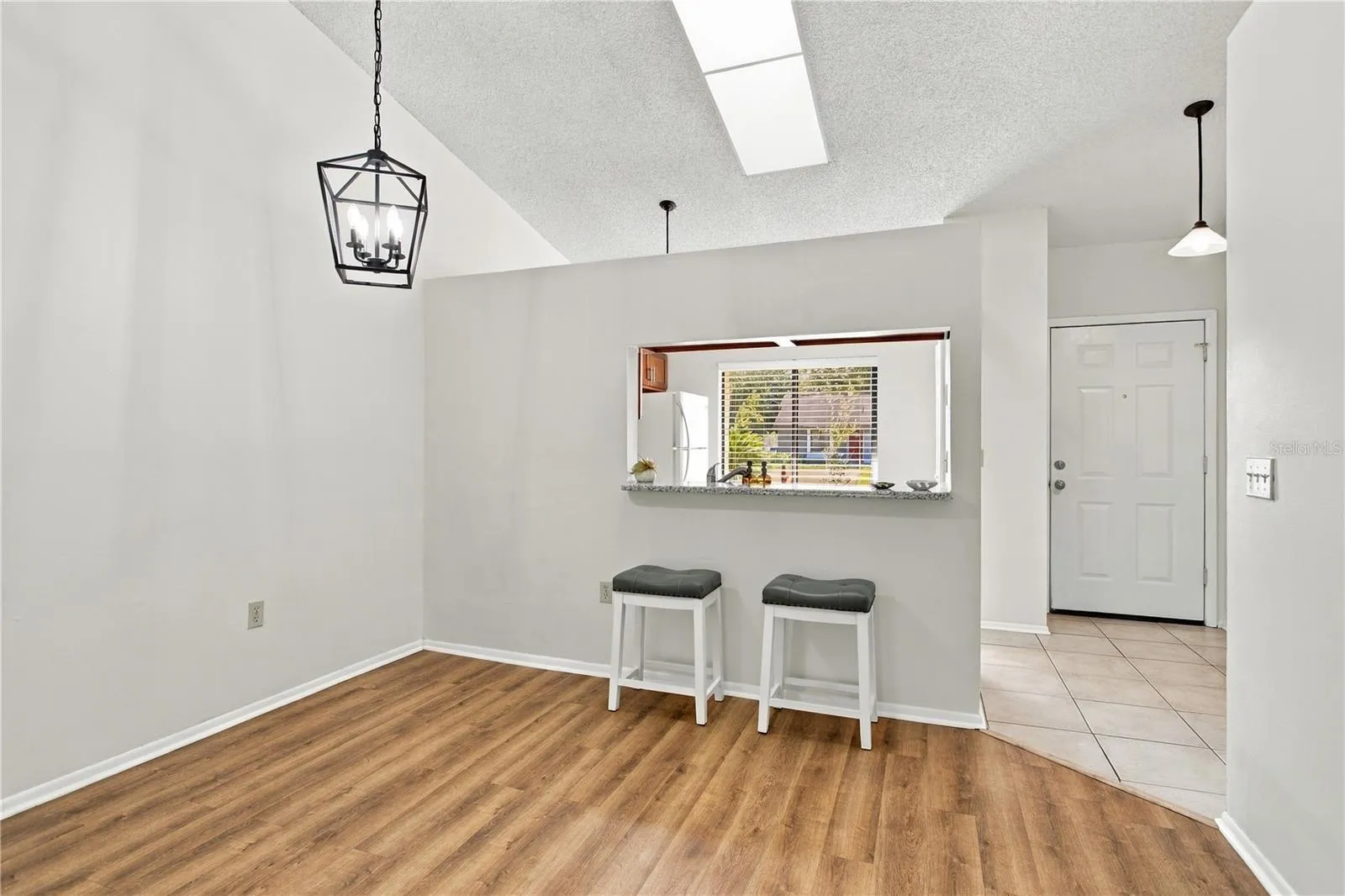Dining area of Great Room with pass-through opening