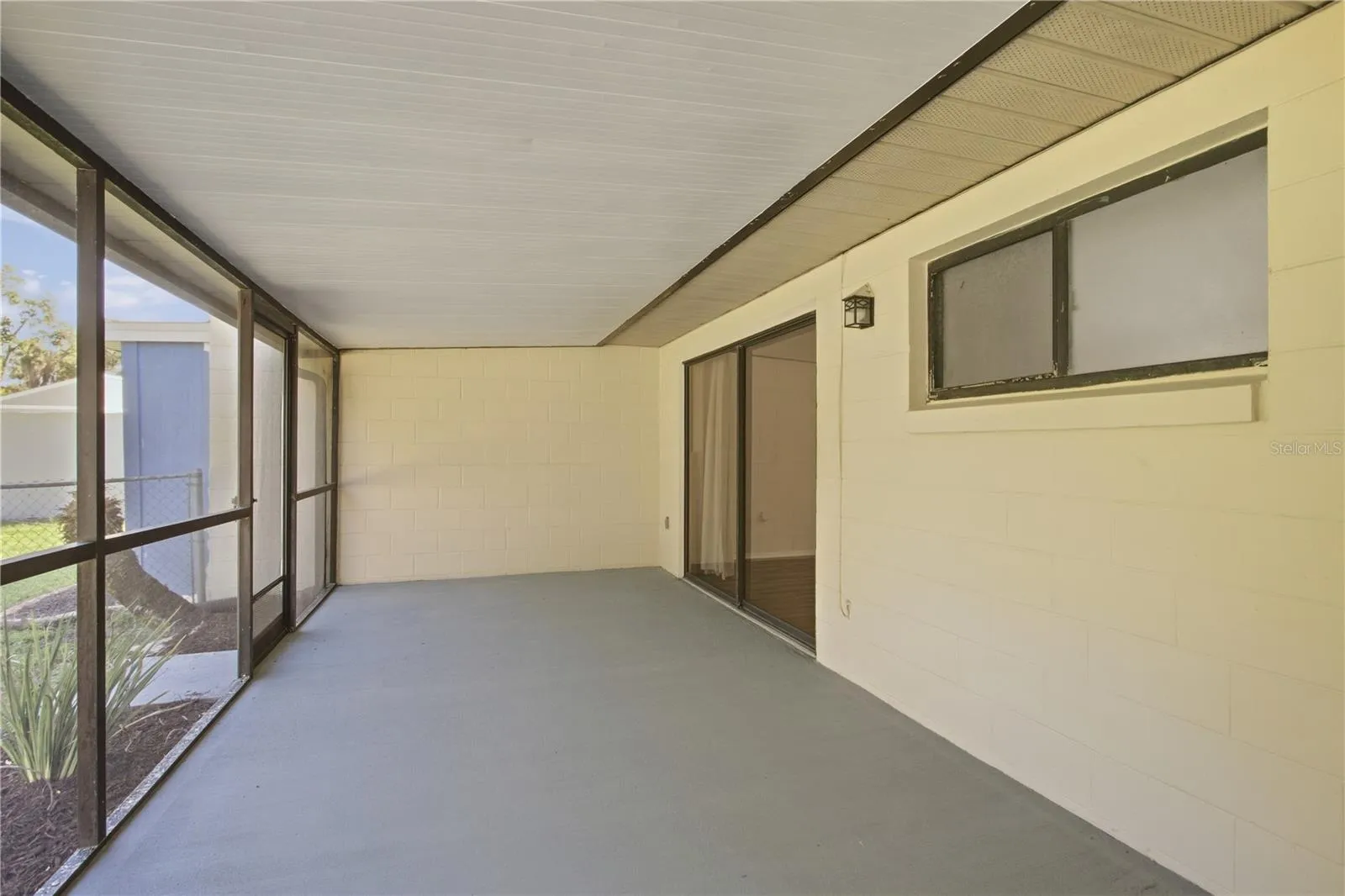 Back porch big enough for entertaining