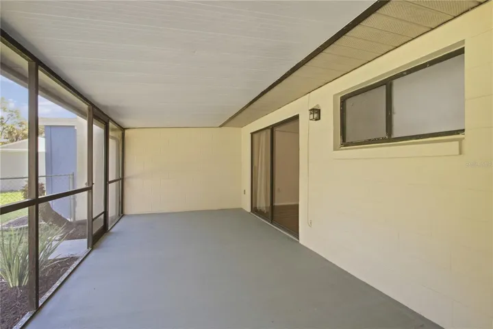 Back porch big enough for entertaining