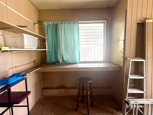 Dedicated workspace in garage