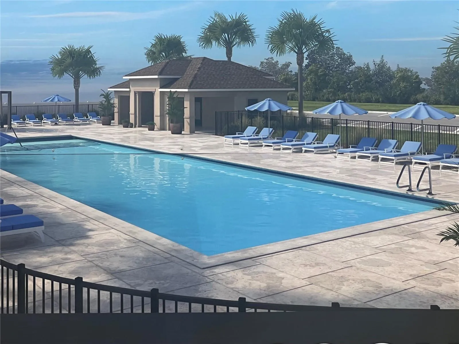 Community Pool Rendering