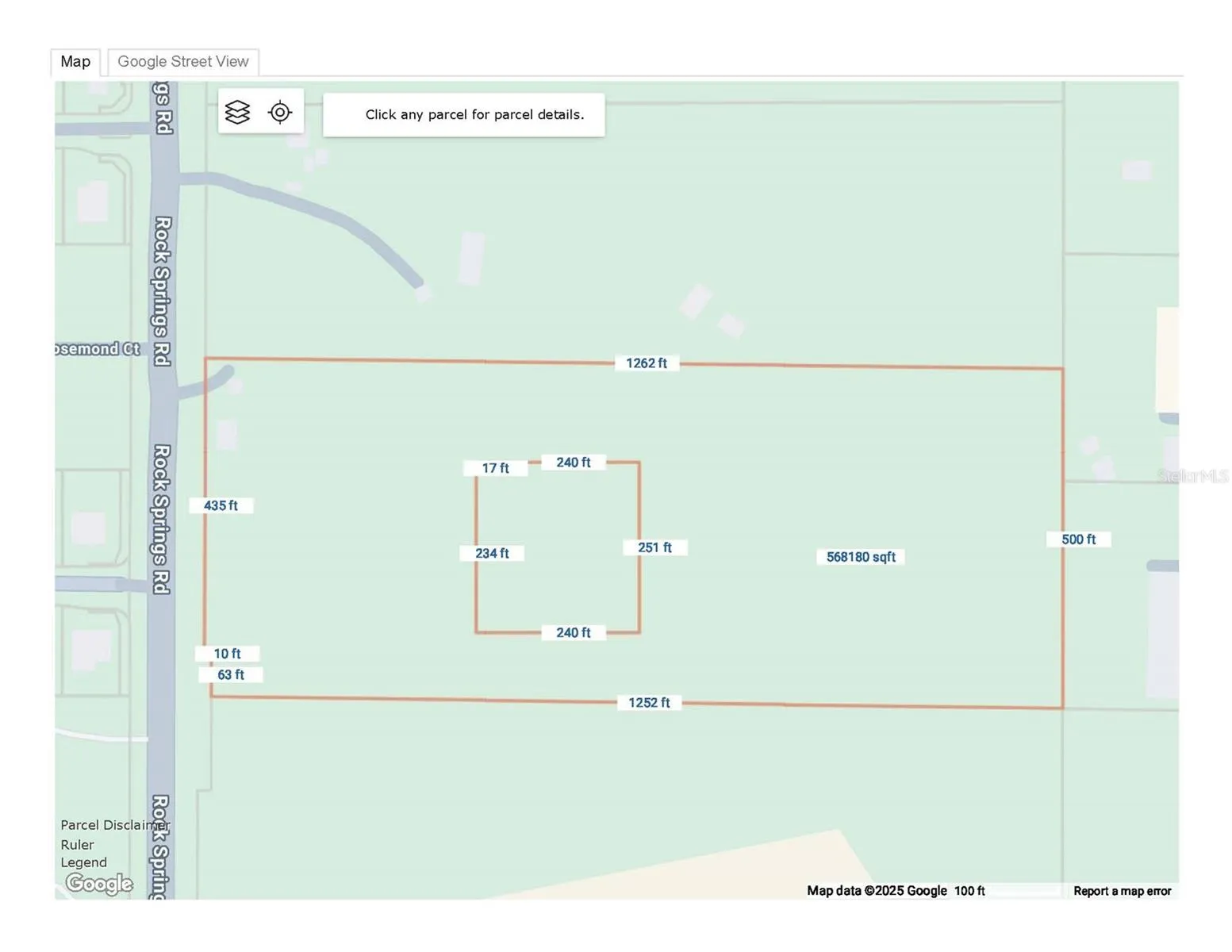 GIS View w/Dimensions