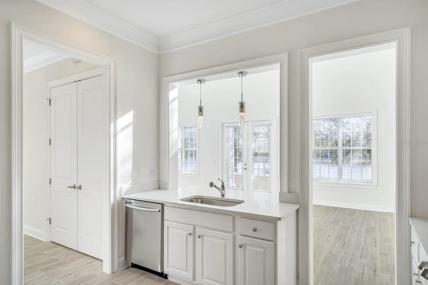 View of Kitchen into Dinning Area