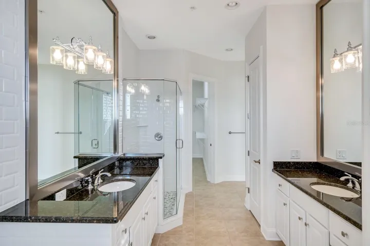 Master Bathroom with Dual Vanities