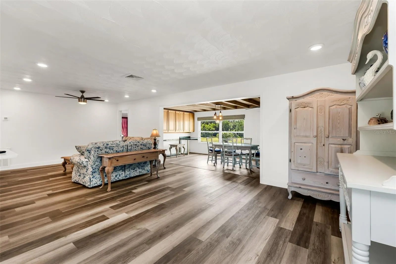 Living and dining room view