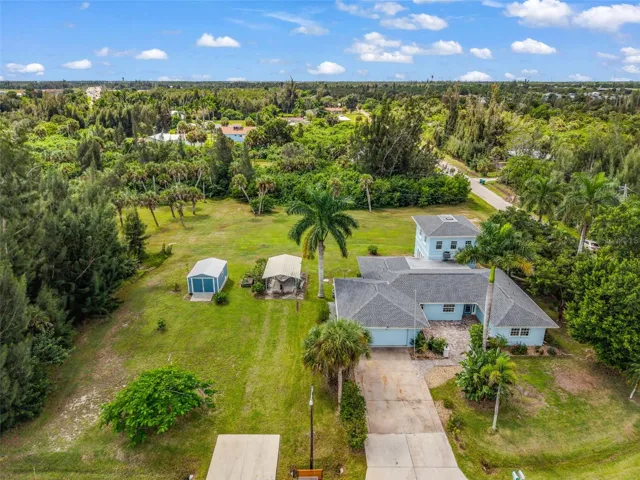 Aerial view of property