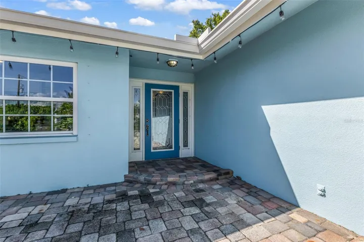 Paver front entry