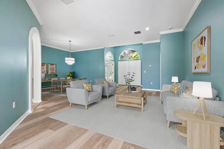 Virtually Staged Living Room