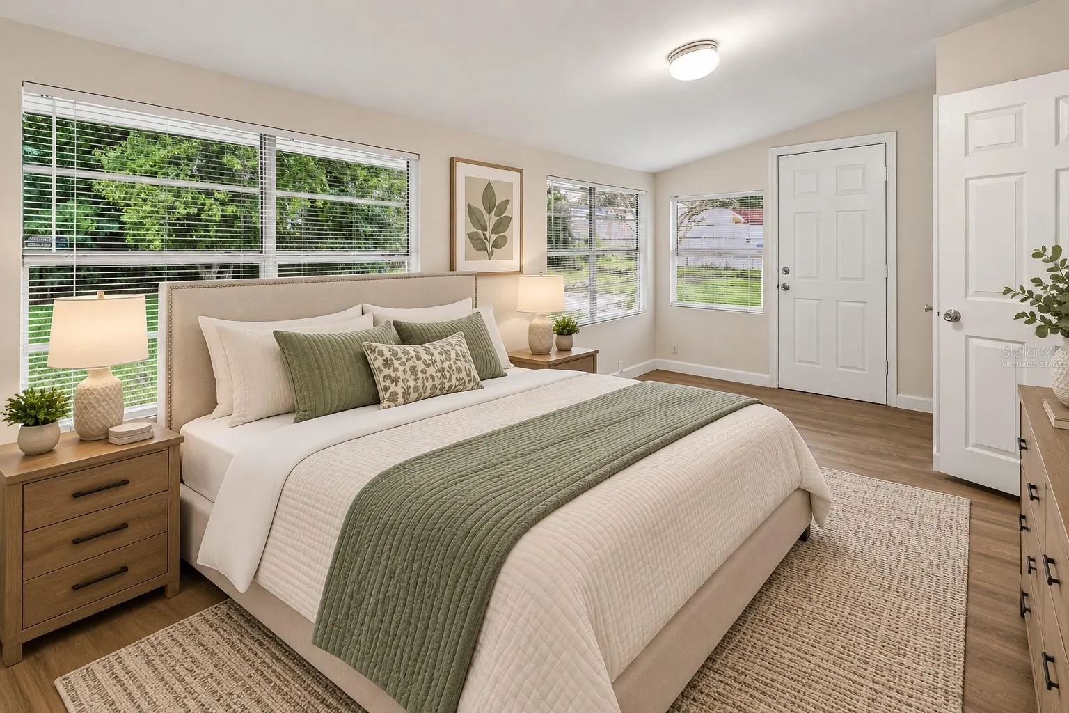 Virtually Staged Primary Bedroom