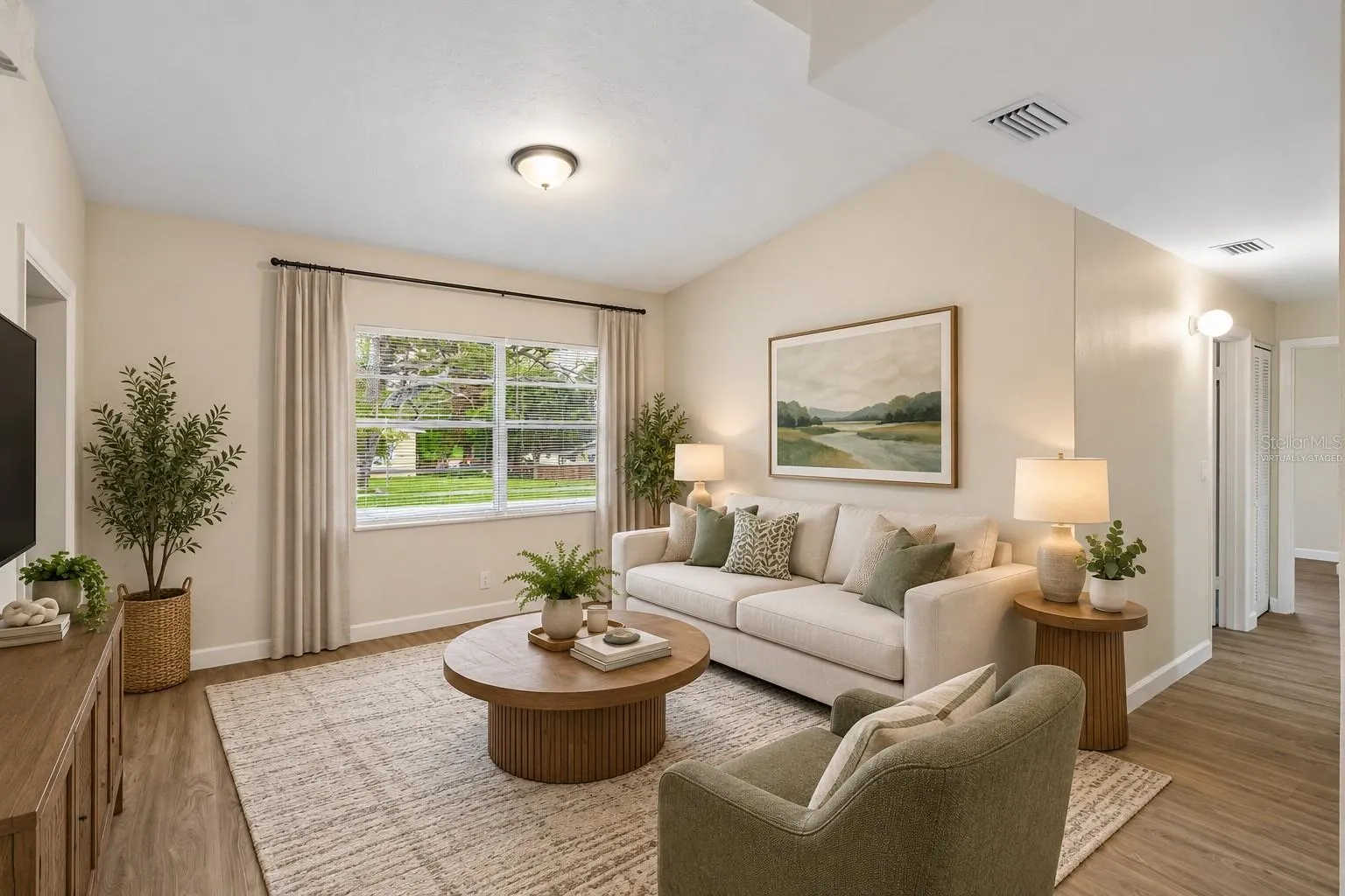Virtually Staged Living Room