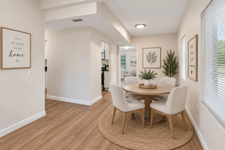 Virtually Staged Dining Area