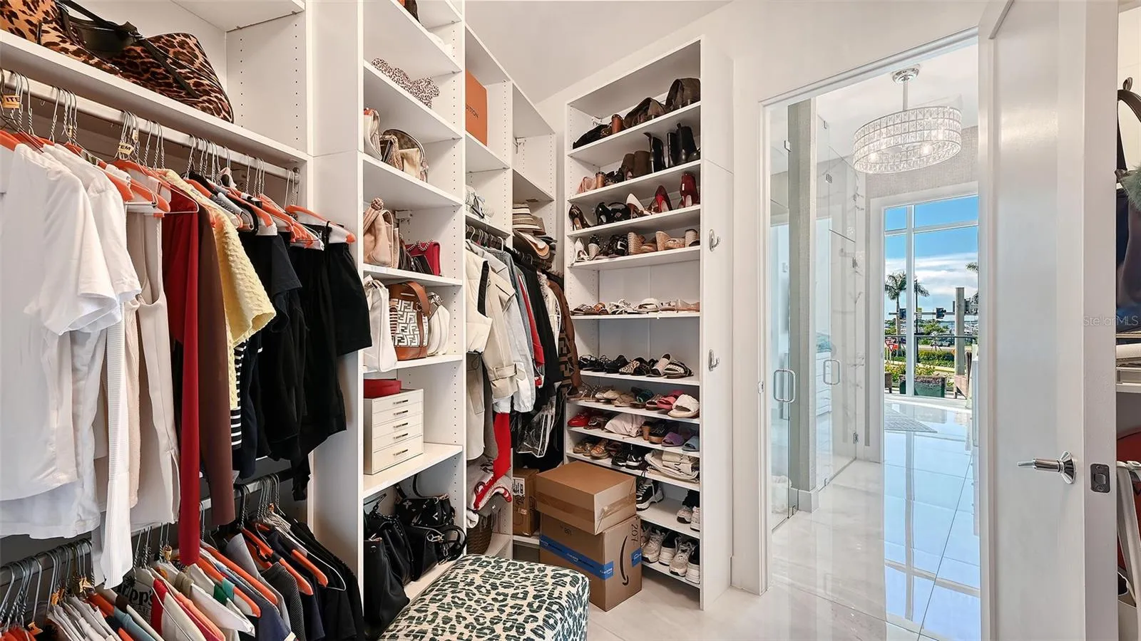 Ample storage for your wardrobe and accessories.