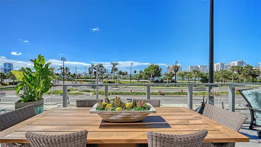 Unwind while enjoying serene, panoramic waterfront views.