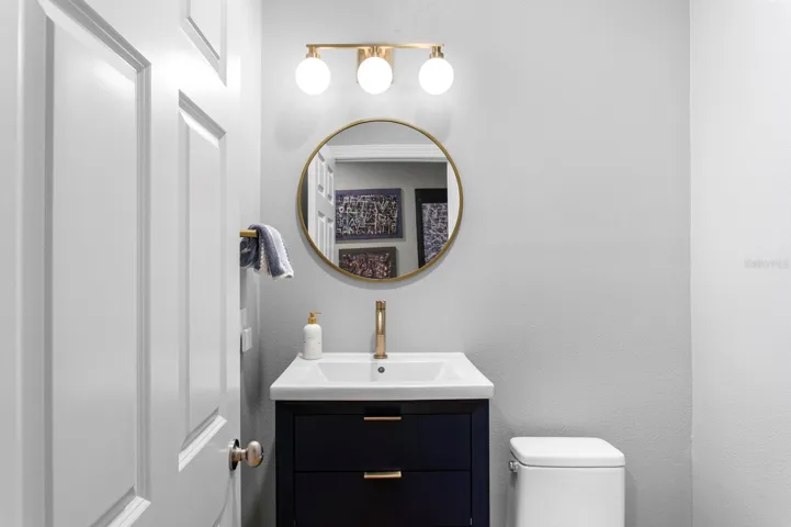 Hallway to Half Bath (Left)