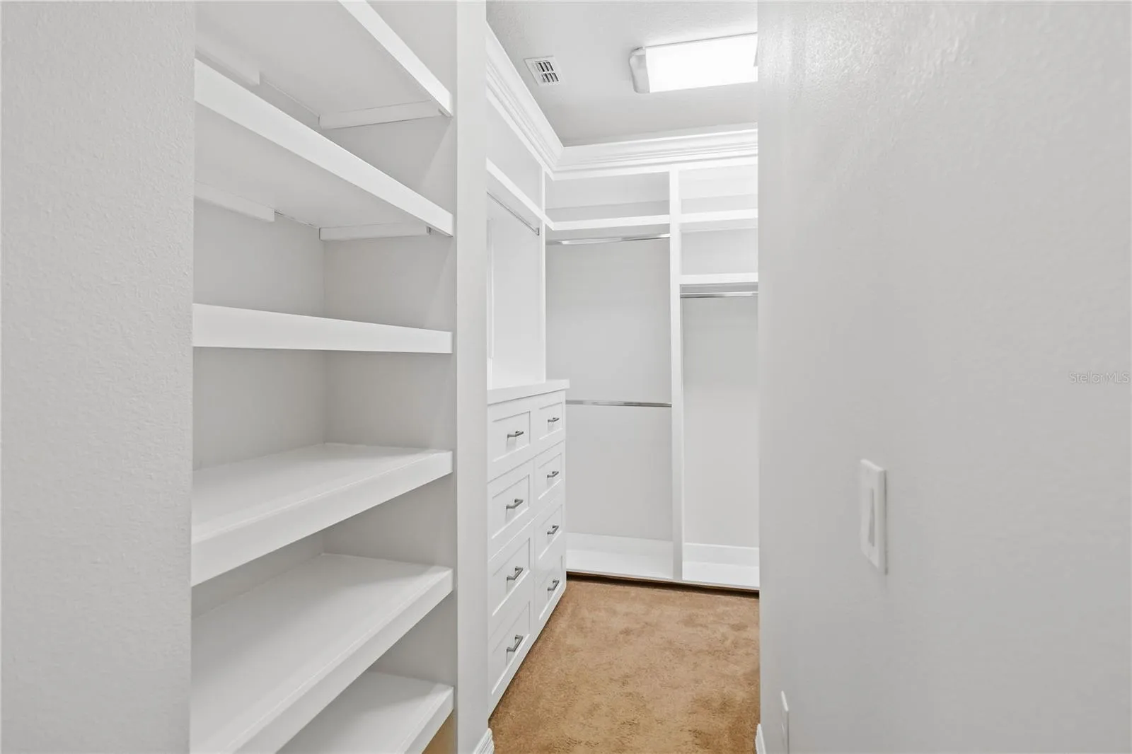 Custom wooden closet