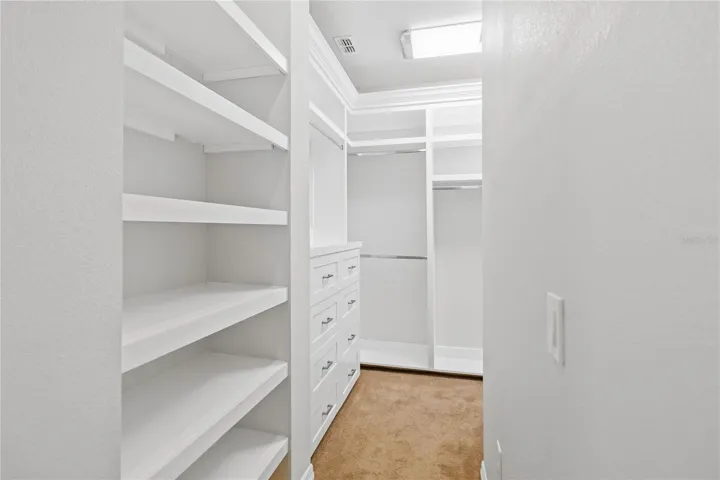 Custom wooden closet