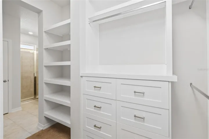 Custom wooden closet