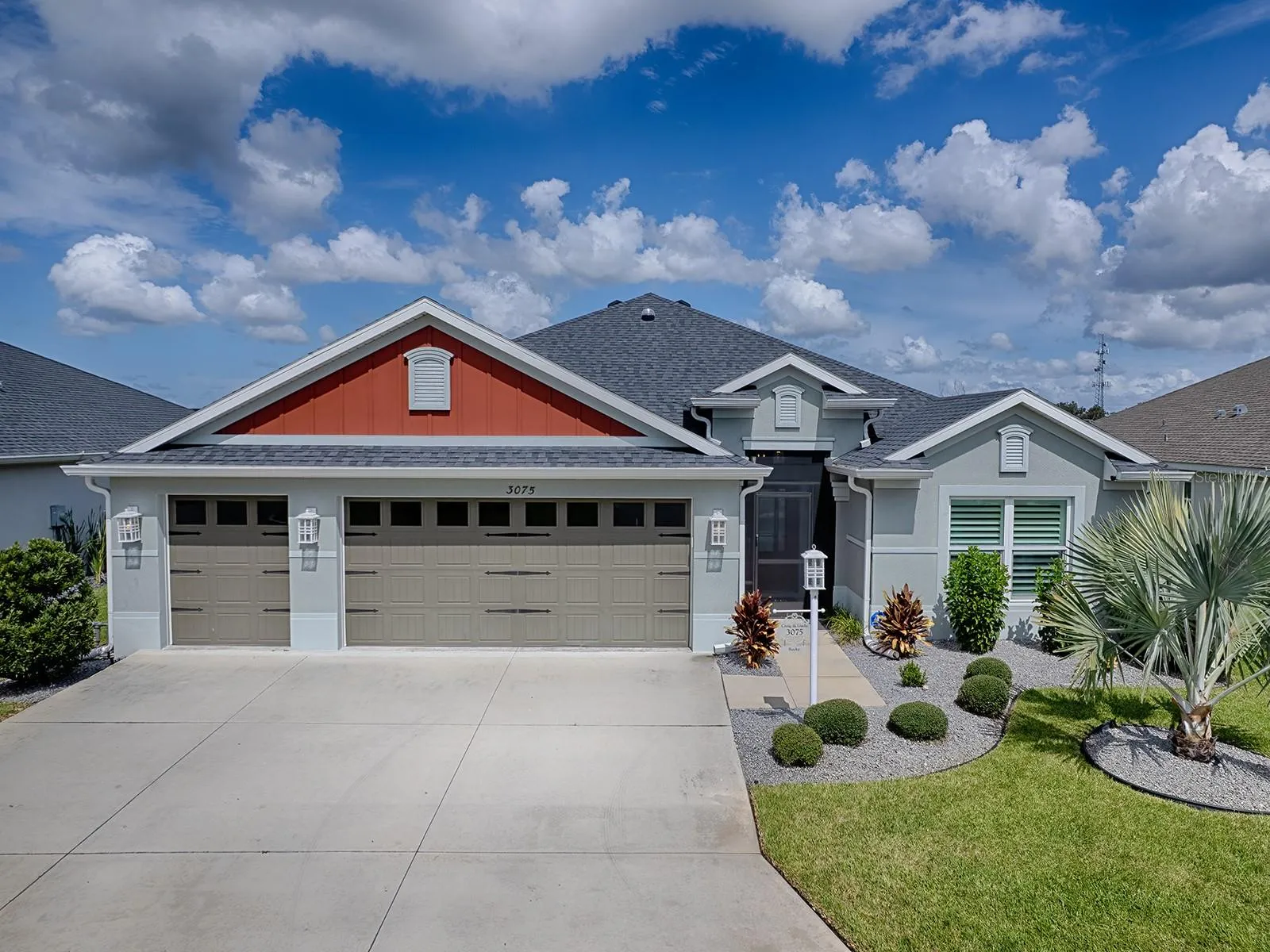 LOVELY 3 BEDROOM 3 BATH DESIGNER ON A PRIVATE PRESERVE LOCATED IN THE VILLAGE OF DELUNA.