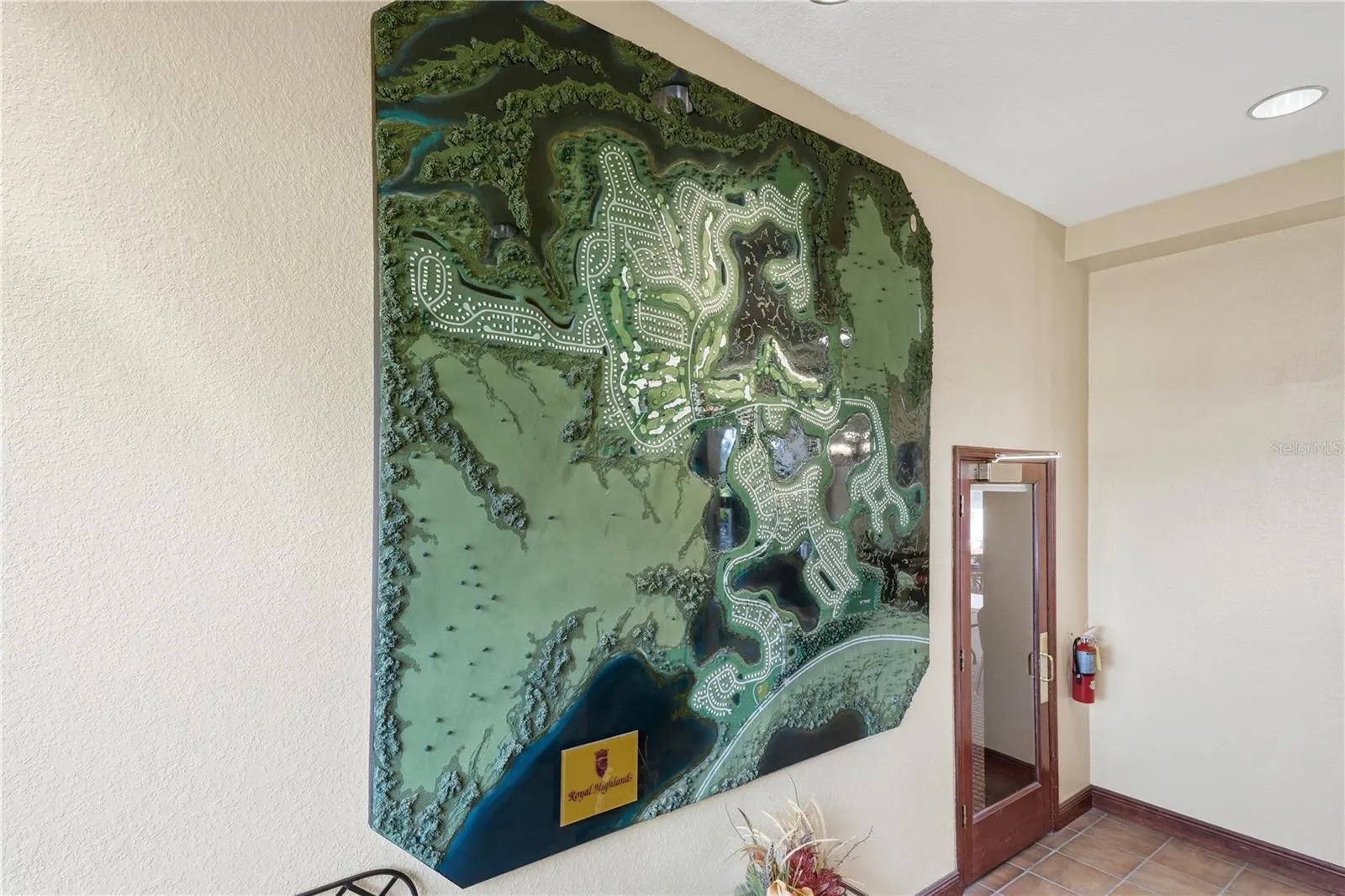 A special feature at The Great Hall is the TOPOGRAPGICAL MAP of ROYAL HIGHLANDS